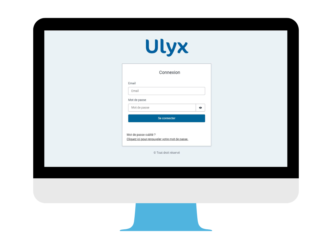 Mockup Ulyx - Page d'accueil
